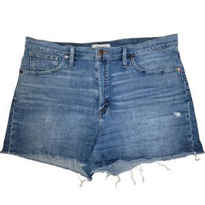 Madewell High-Rise denim jean shorts size 32